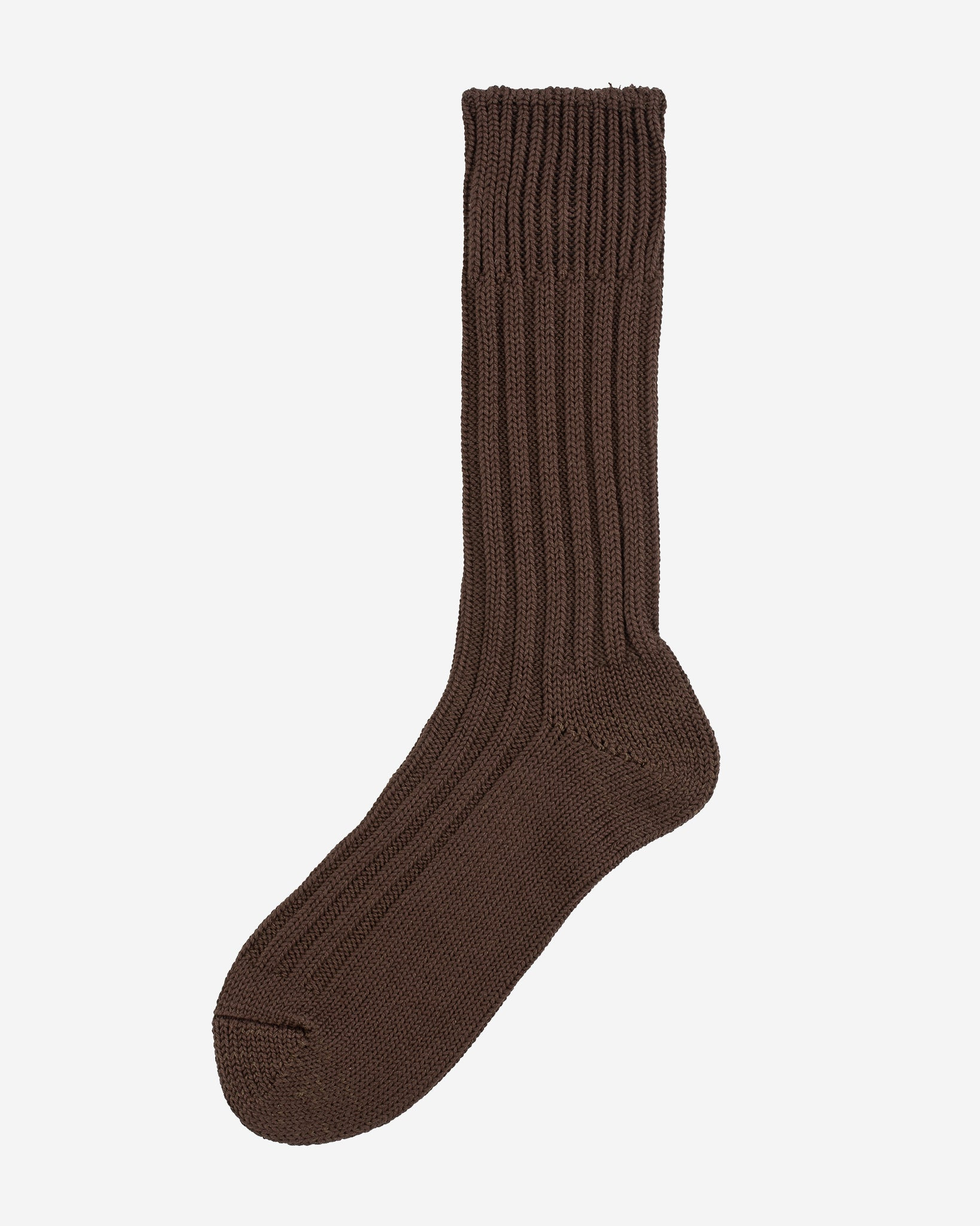 DEC-CAS-BRN Decka Cased Heavyweight Plain Socks - Brown - 3