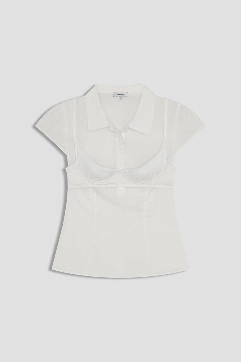 miaou HUDSON TOP - WHITE outlook