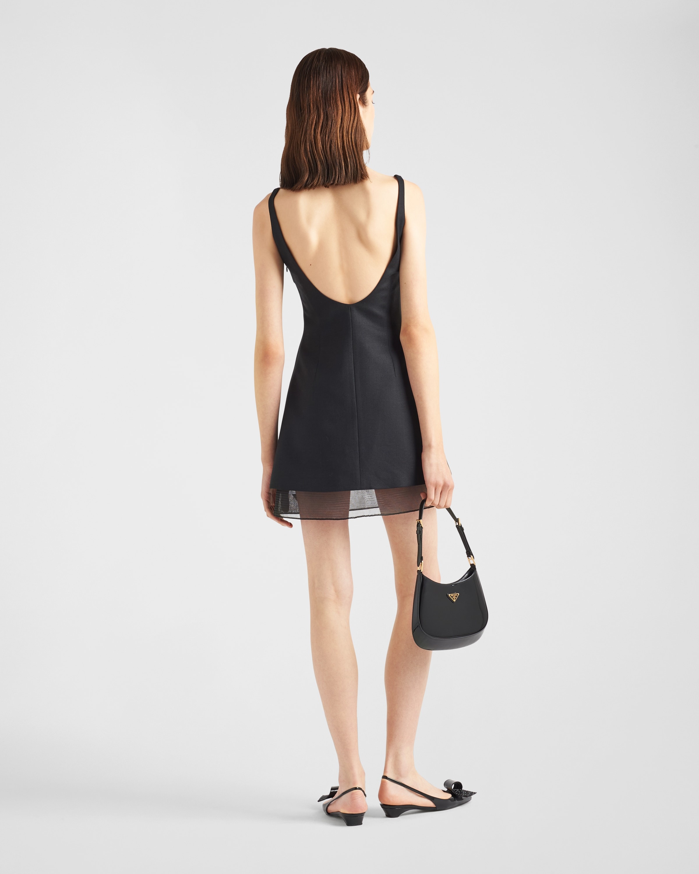 【プラダ・PRADA】Wool knit mini-dress Prada Wool mini-dress | REVERSIBLE
