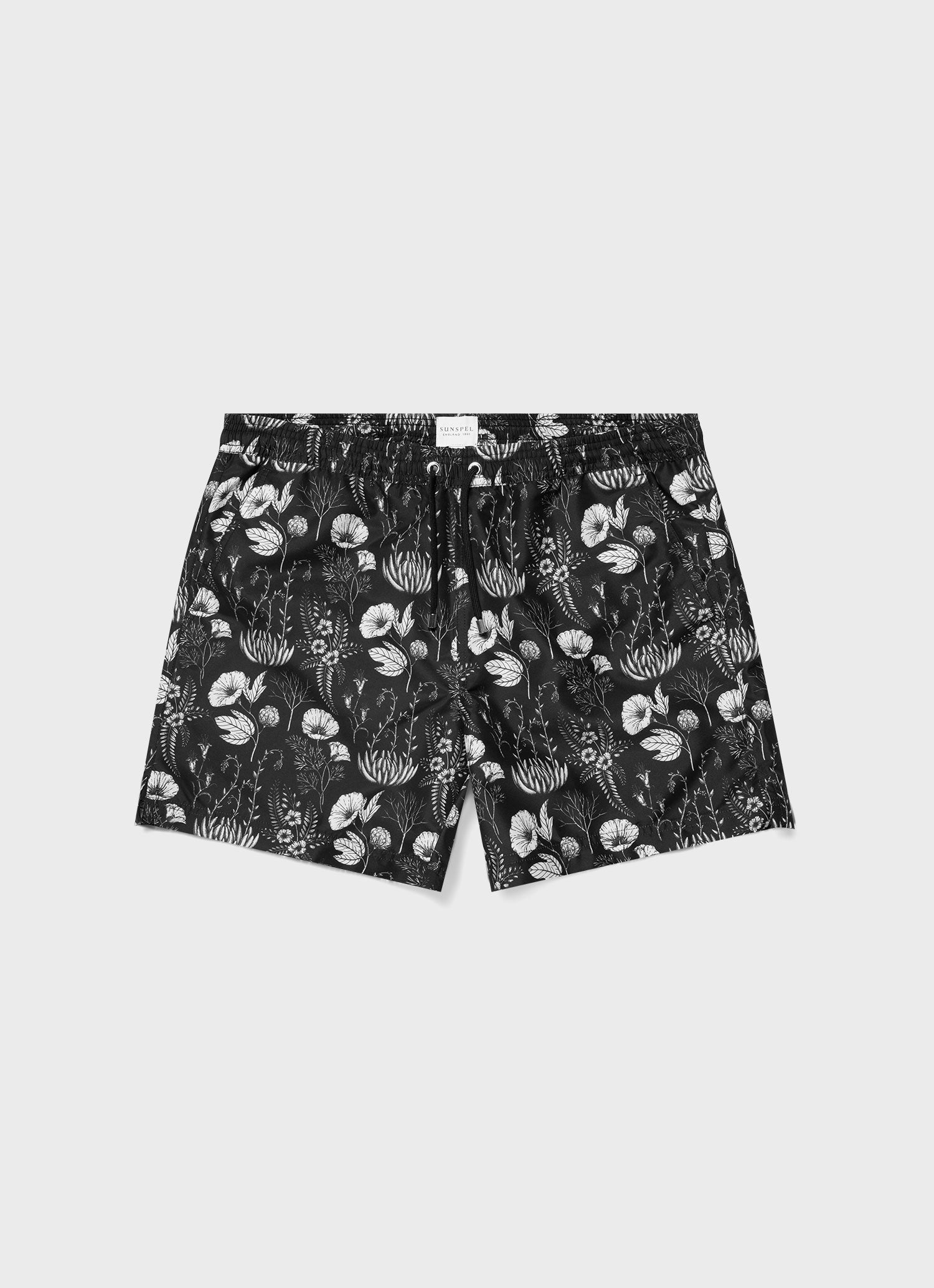 Leaf Print Swim Short - 1