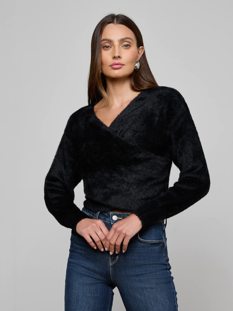 L'AGENCE Antonella Crossover Sweater outlook