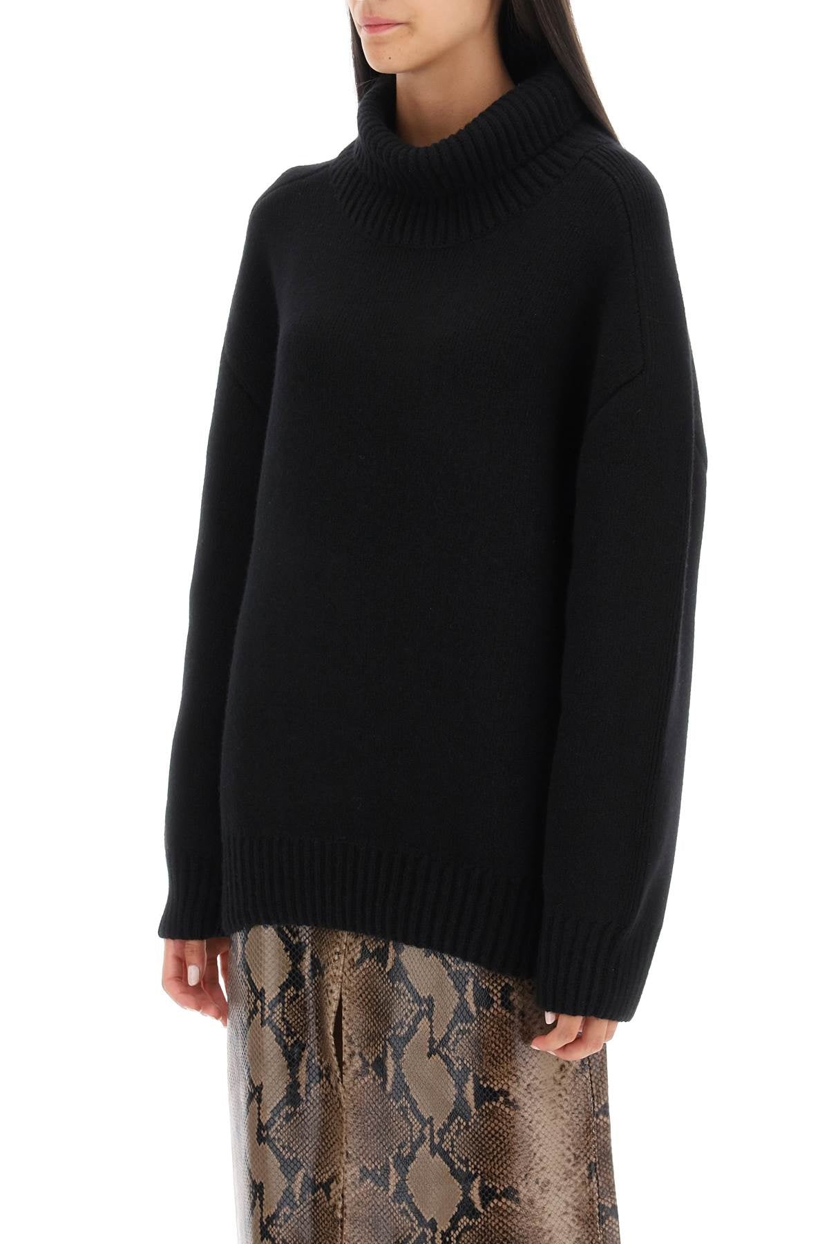 'LANDEN' OVERSIZED FUNNEL-NECK SWEATER - 5