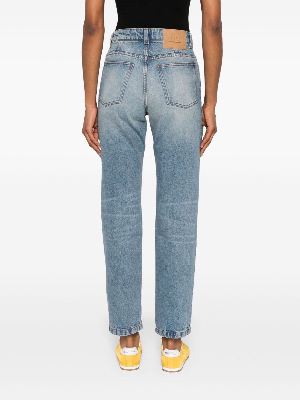 logo-patch jeans - 4