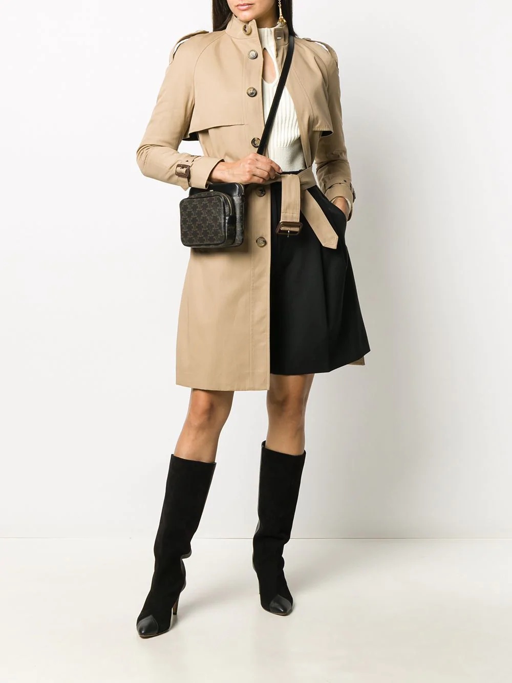 single-breasted trench coat - 2