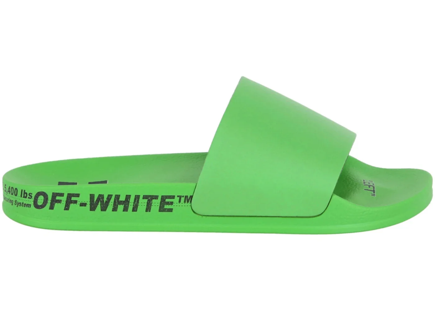 Off-White Industrial Belt Slides Green Black - 1