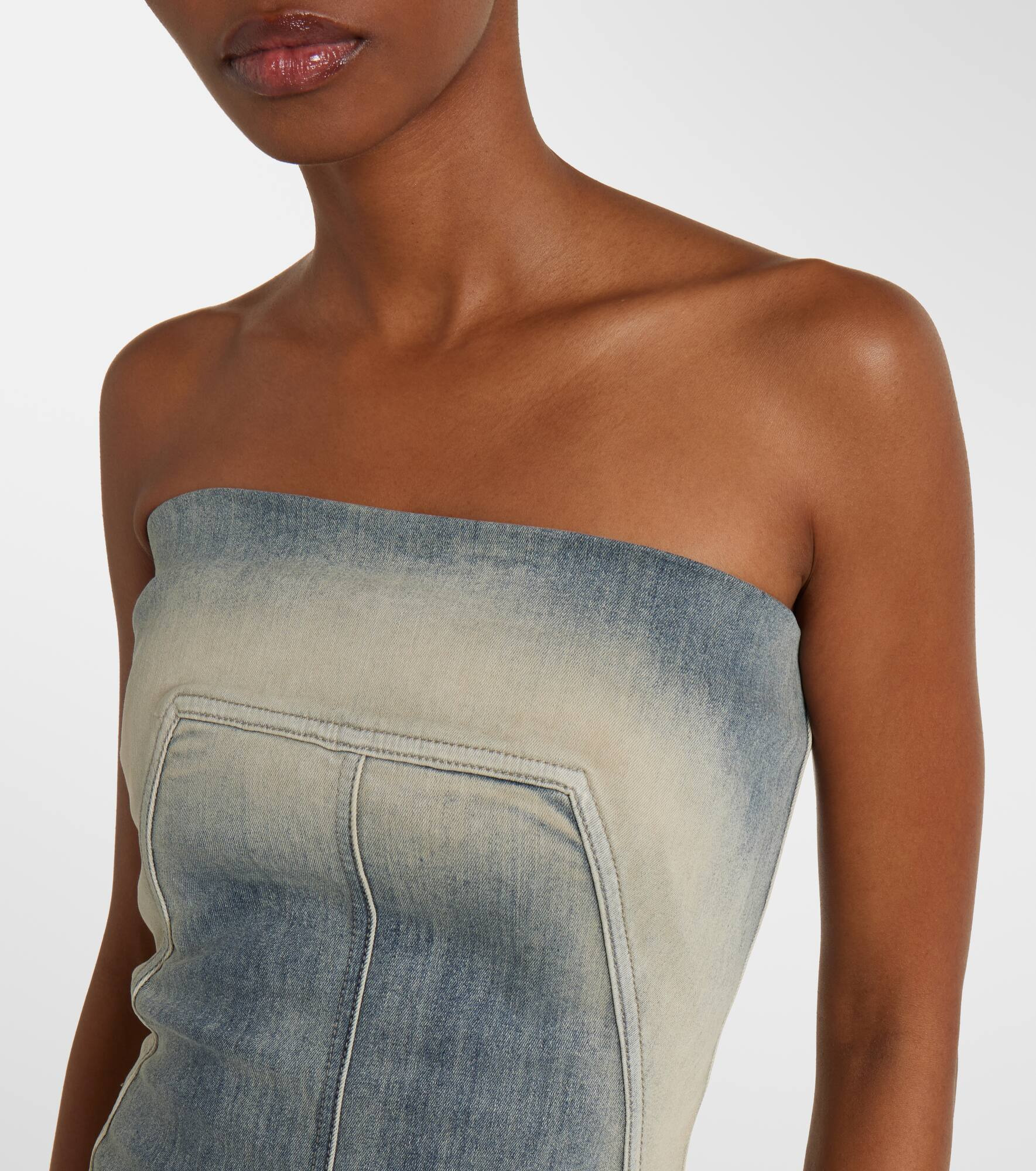 Denim bustier dress - 4