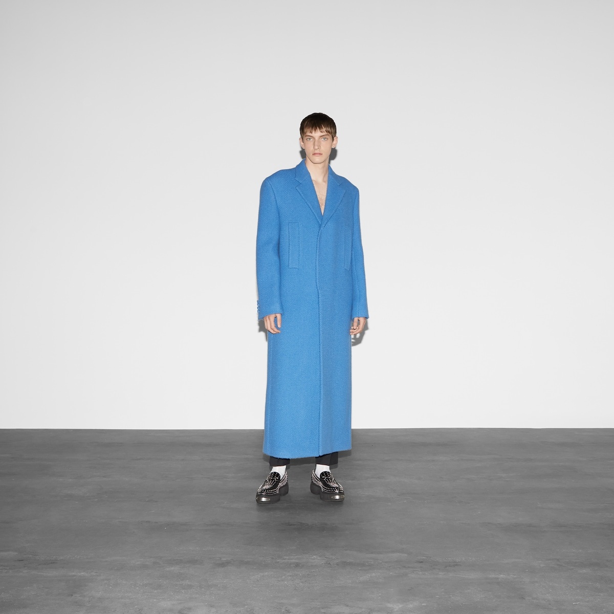 Herringbone wool coat - 2