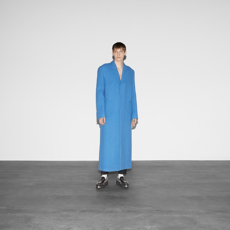 GUCCI Herringbone wool coat outlook