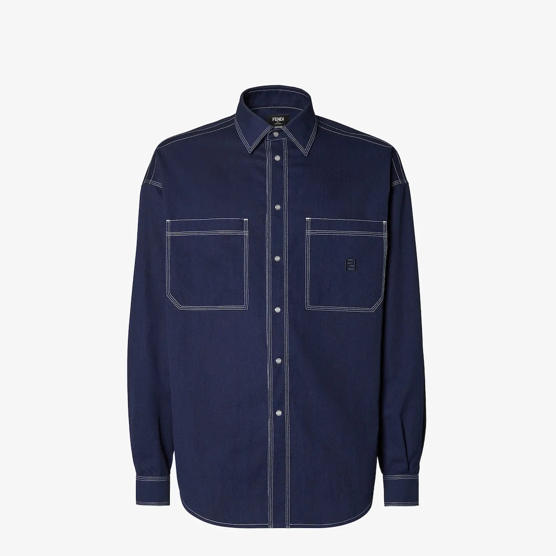Shirt Dark blue cotton shirt - 1
