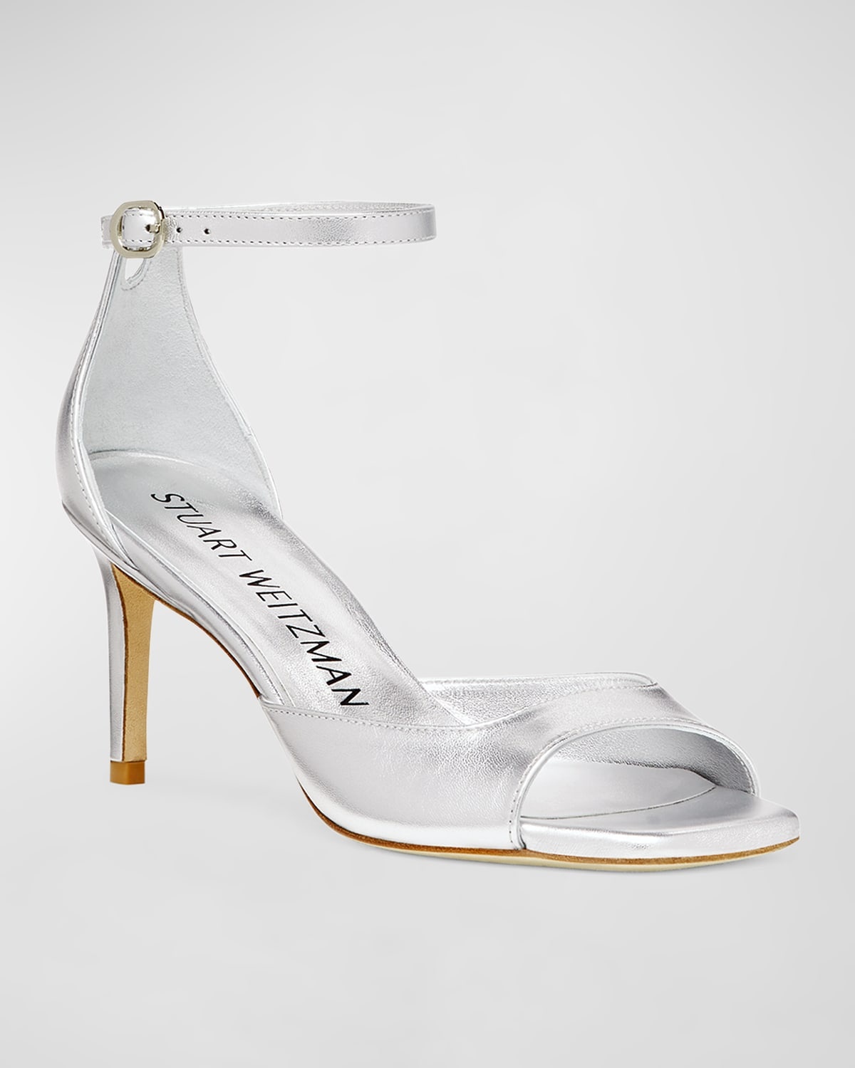 Nudistia Metallic Ankle-Strap Sandals - 2