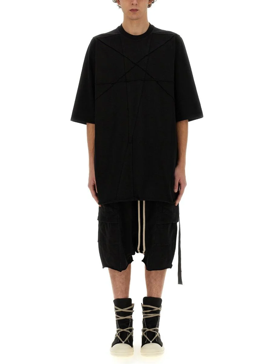 Rick Owens Drkshdw RICK OWENS DRKSHDW COTTON T-SHIRT - 1