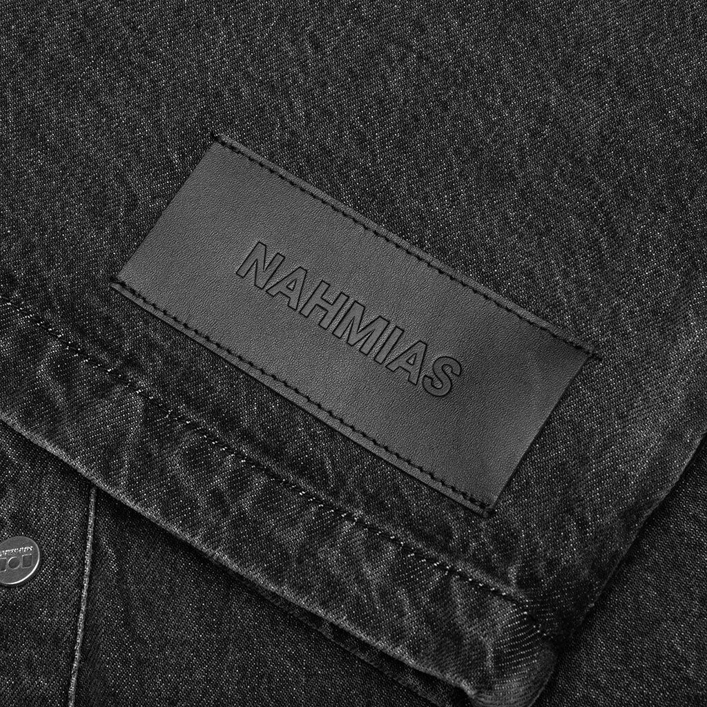 HEART PATCHWORK L/S SHIRT - HEART CHARCOAL WASH - 6