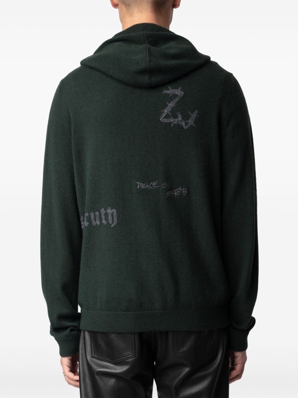 Clash zip-up hoodie - 6