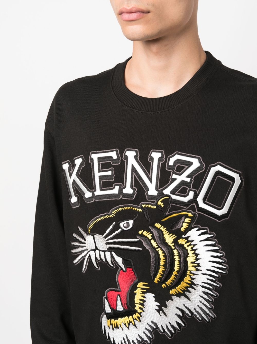 Varsity Jungle logo-embroidered cotton sweatshirt - 5