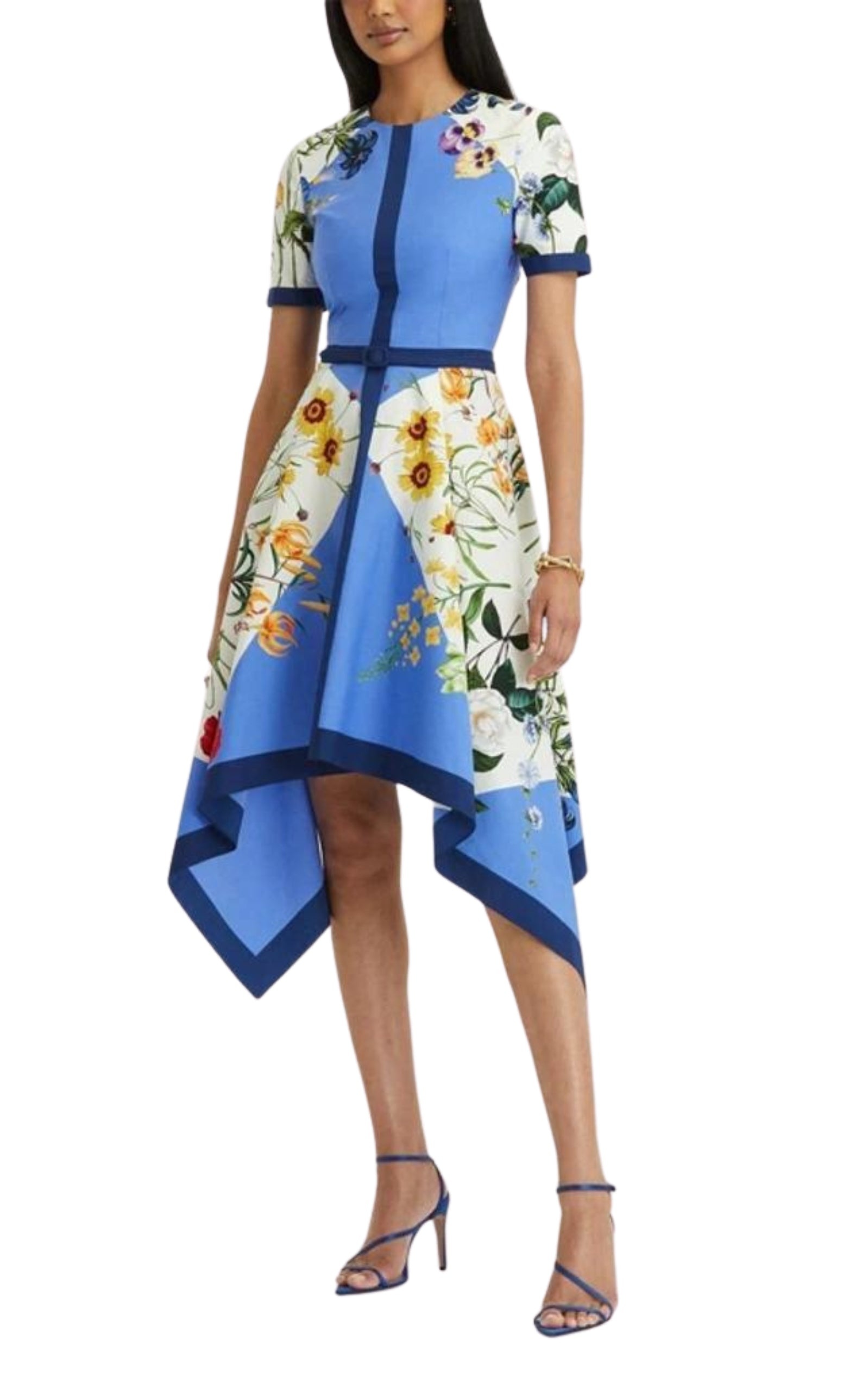 Floral-print Flared Cotton Dress - 2