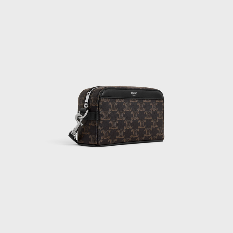 CELINE Mini bowling in TRIOMPHE CANVAS AND CALFSKIN outlook