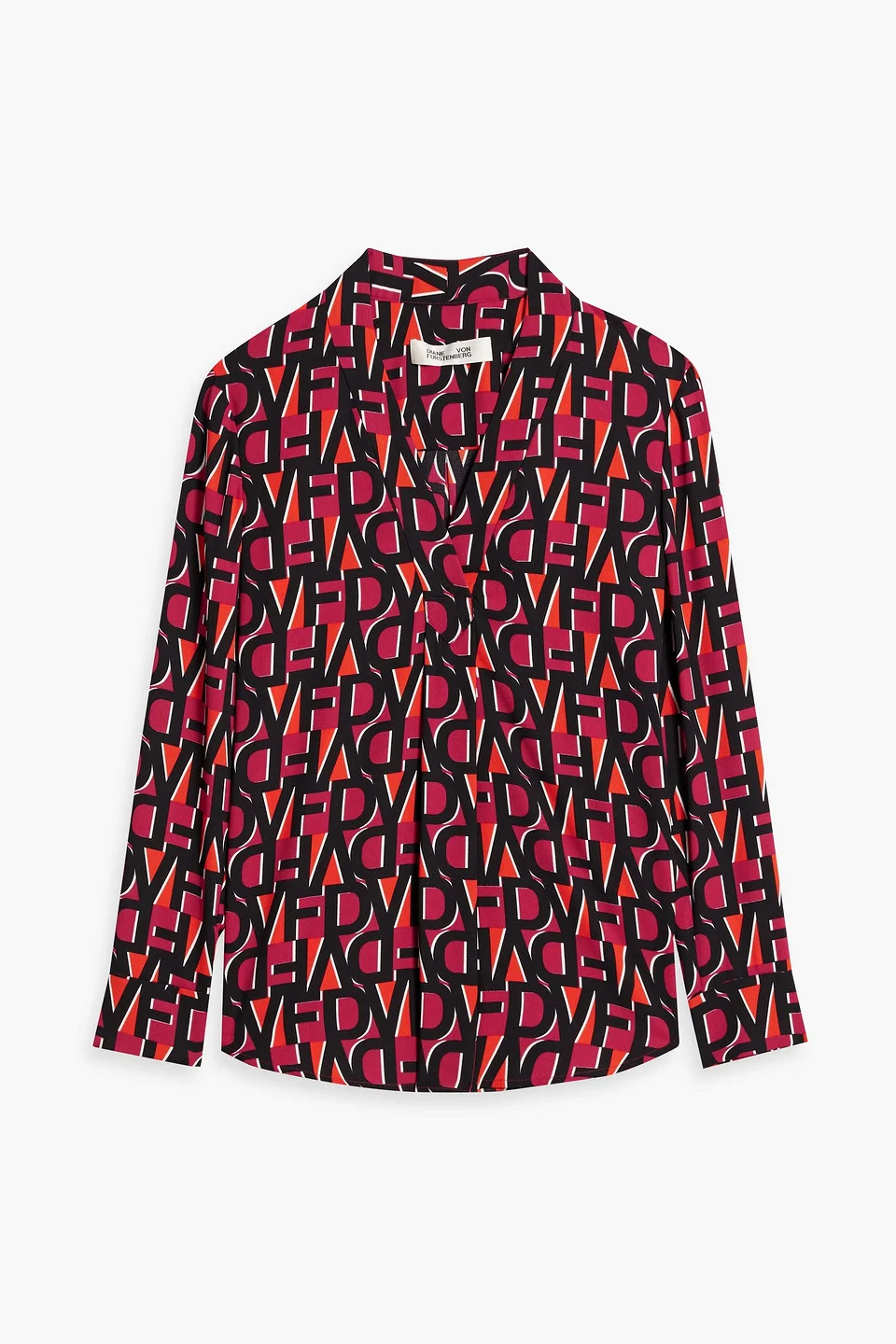 Sanorah printed crepe top - 1