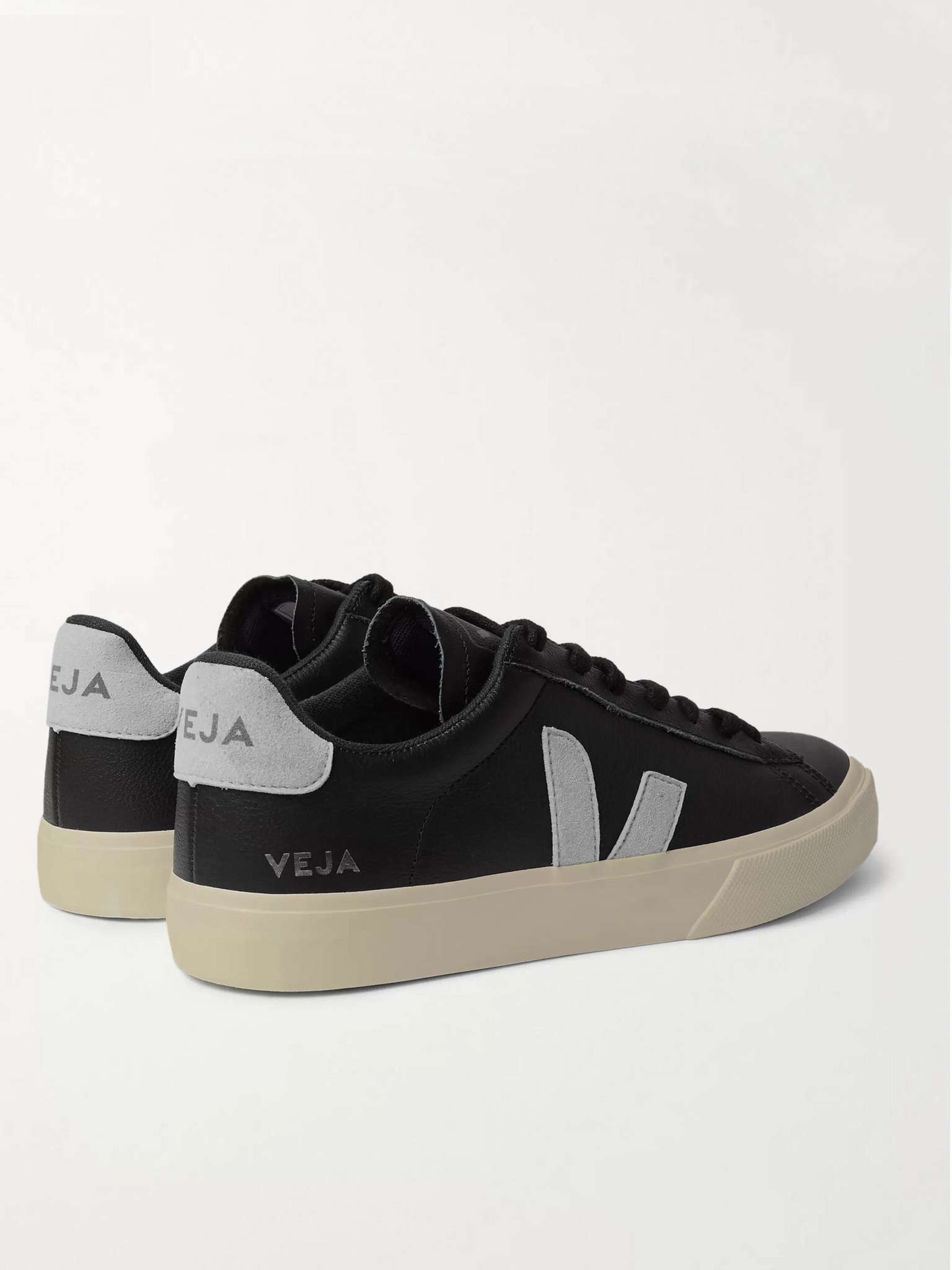 Campo Suede-Trimmed Leather Sneakers - 5