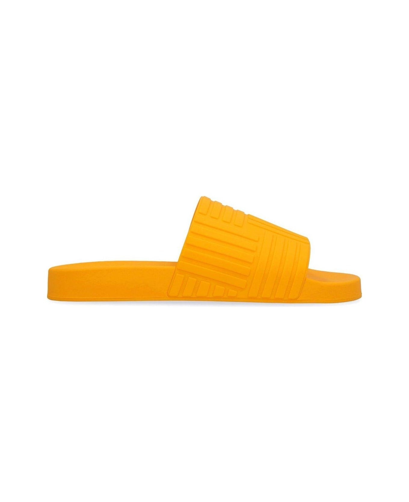 Embossed Rubber Slides 'Tangerine' - 2