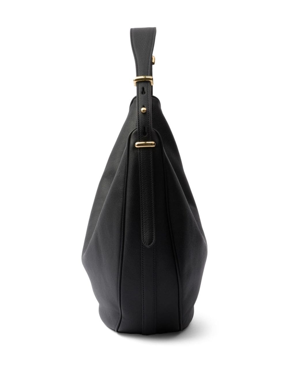 large logo-plaque leather shoulder bag - 4