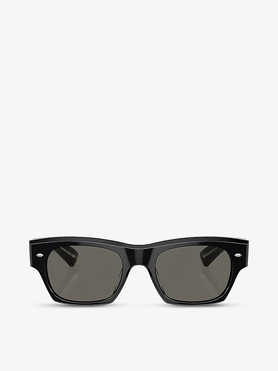 Oliver Peoples OV5514SU Kasdan rectangular-frame acetate sunglasses ...