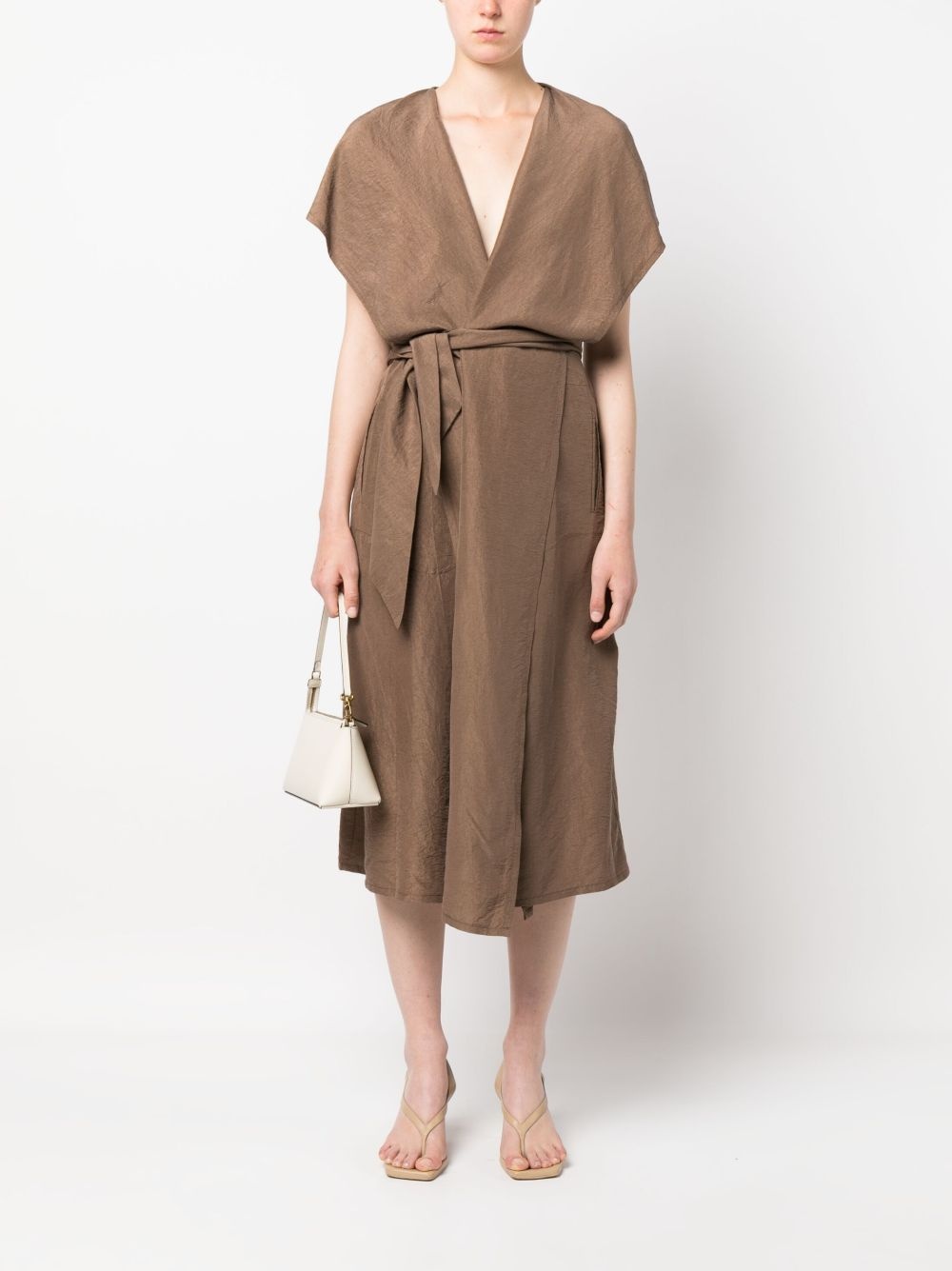 short-sleeve silk gilet - 2