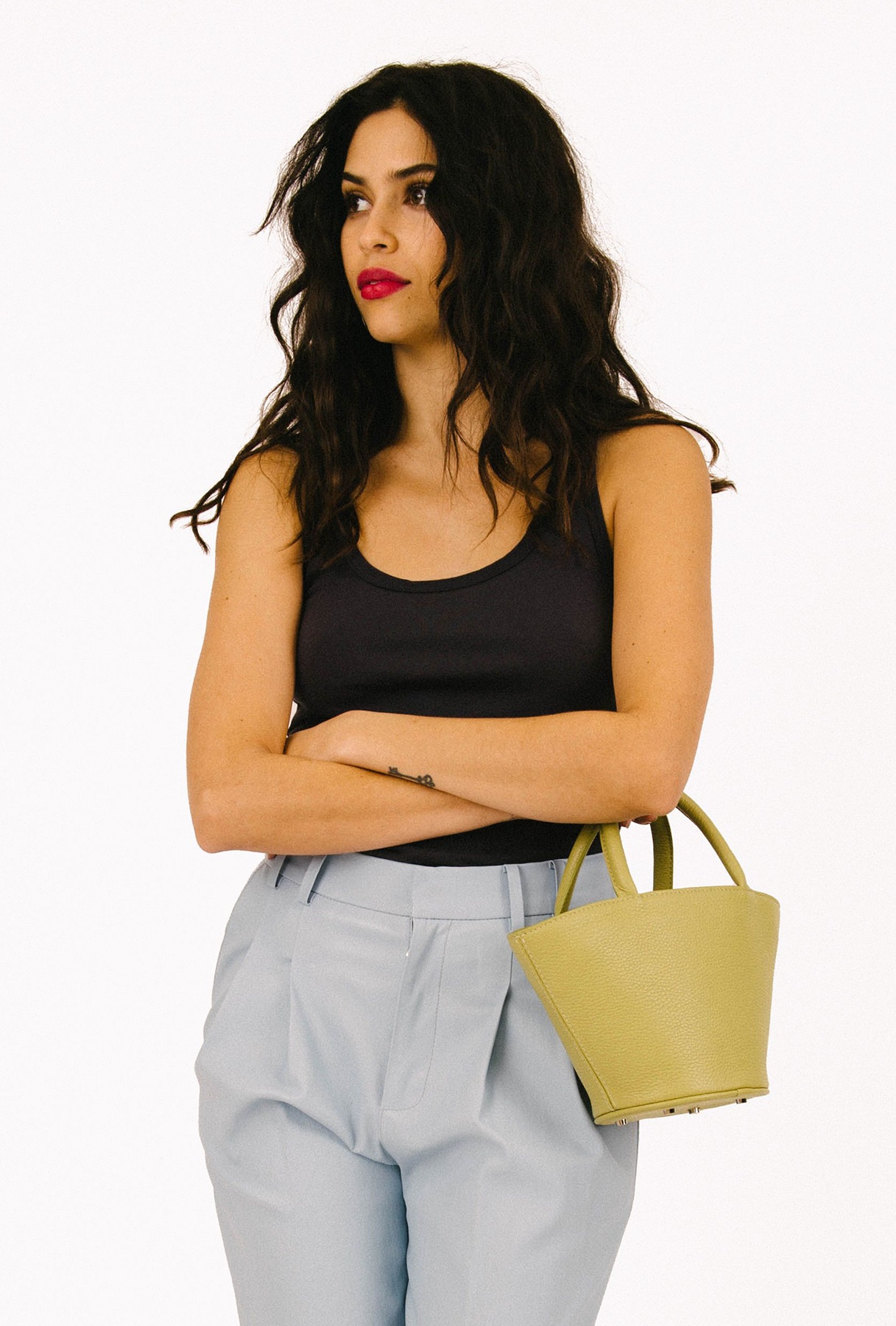 FADED BLACK COTTON TANK - 3
