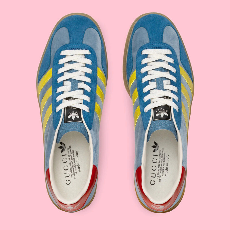 adidas adidas x Gucci men's Gazelle sneaker outlook