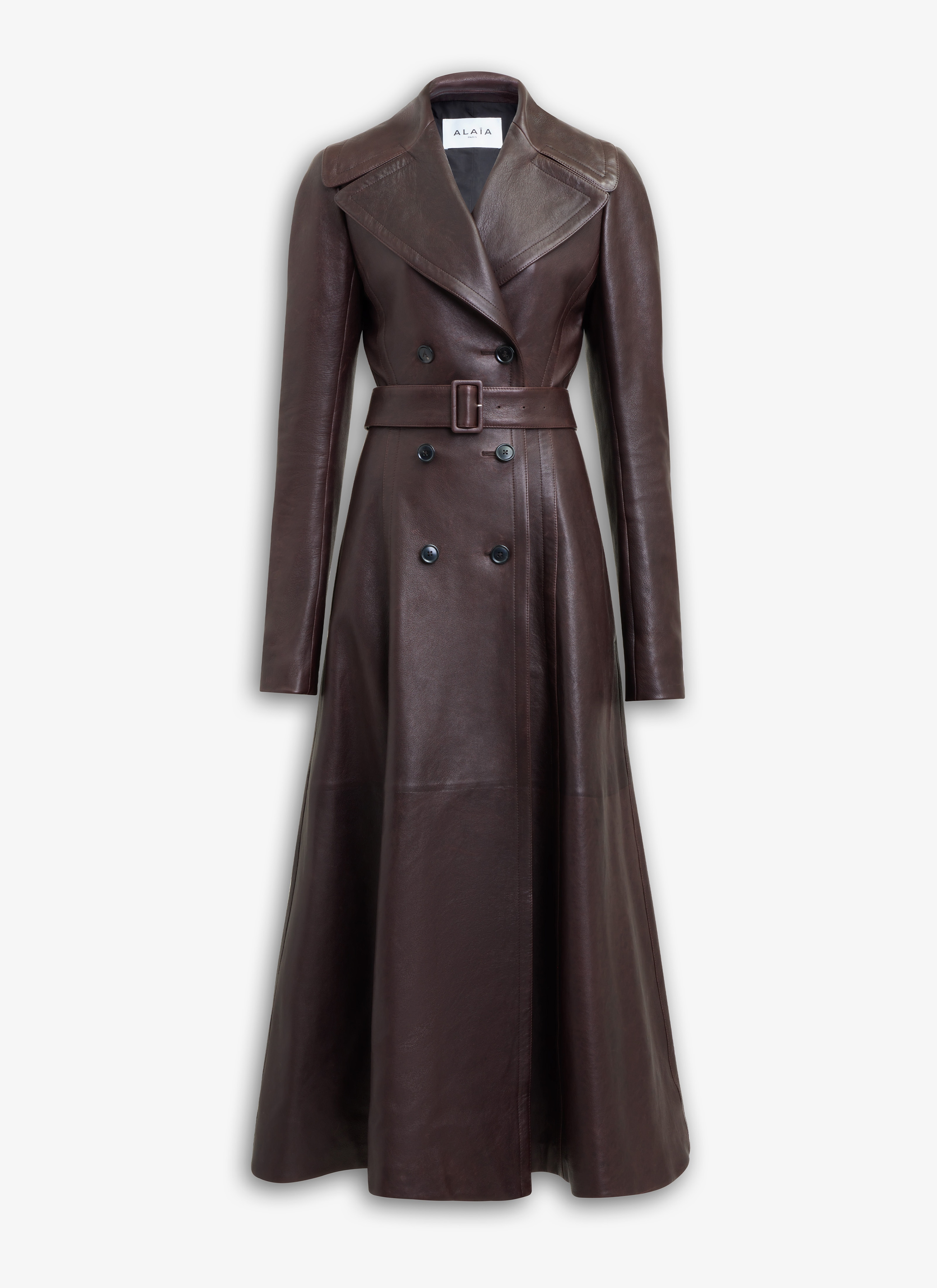 LONG FADED NAPPA COAT - 1