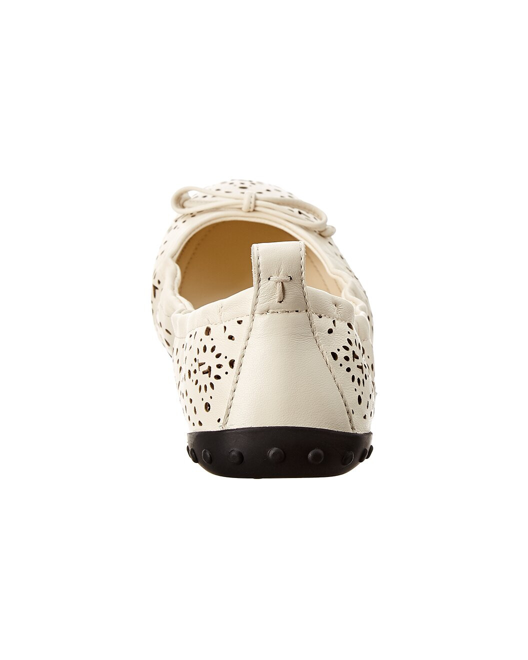 TODs Gommino Studded Leather Ballerina Flat - 3