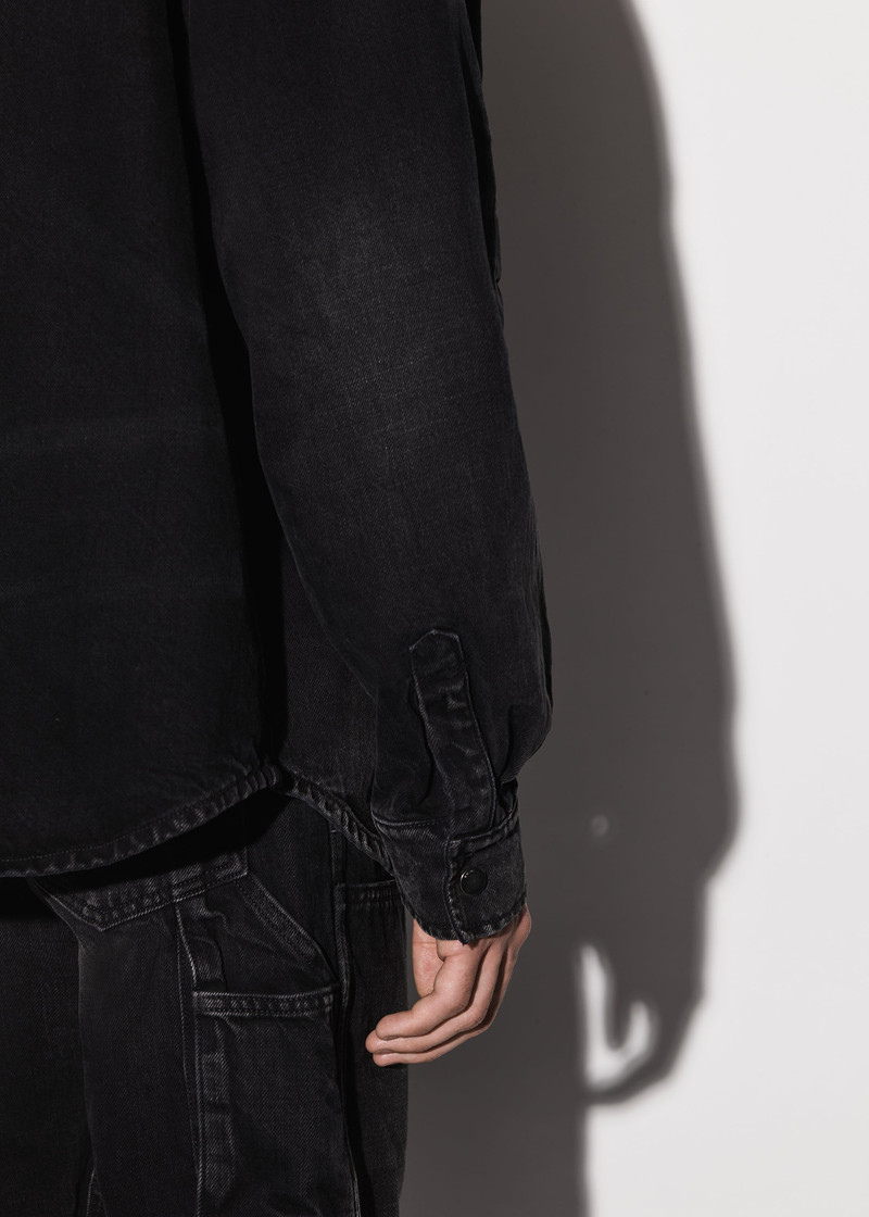 DENIM HOODED OVERSHIRT 8