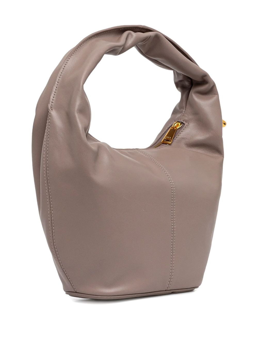 twisted-handle leather tote bag - 2