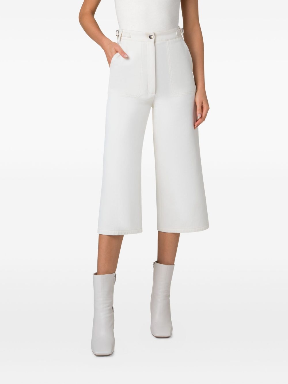 wide-leg culottes - 2