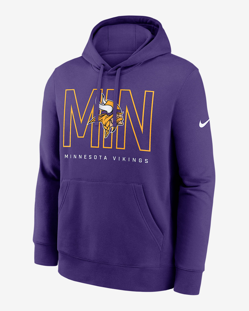 Minnesota Vikings Busted Play Club Men's Nike NFL Pullover Hoodie - 1