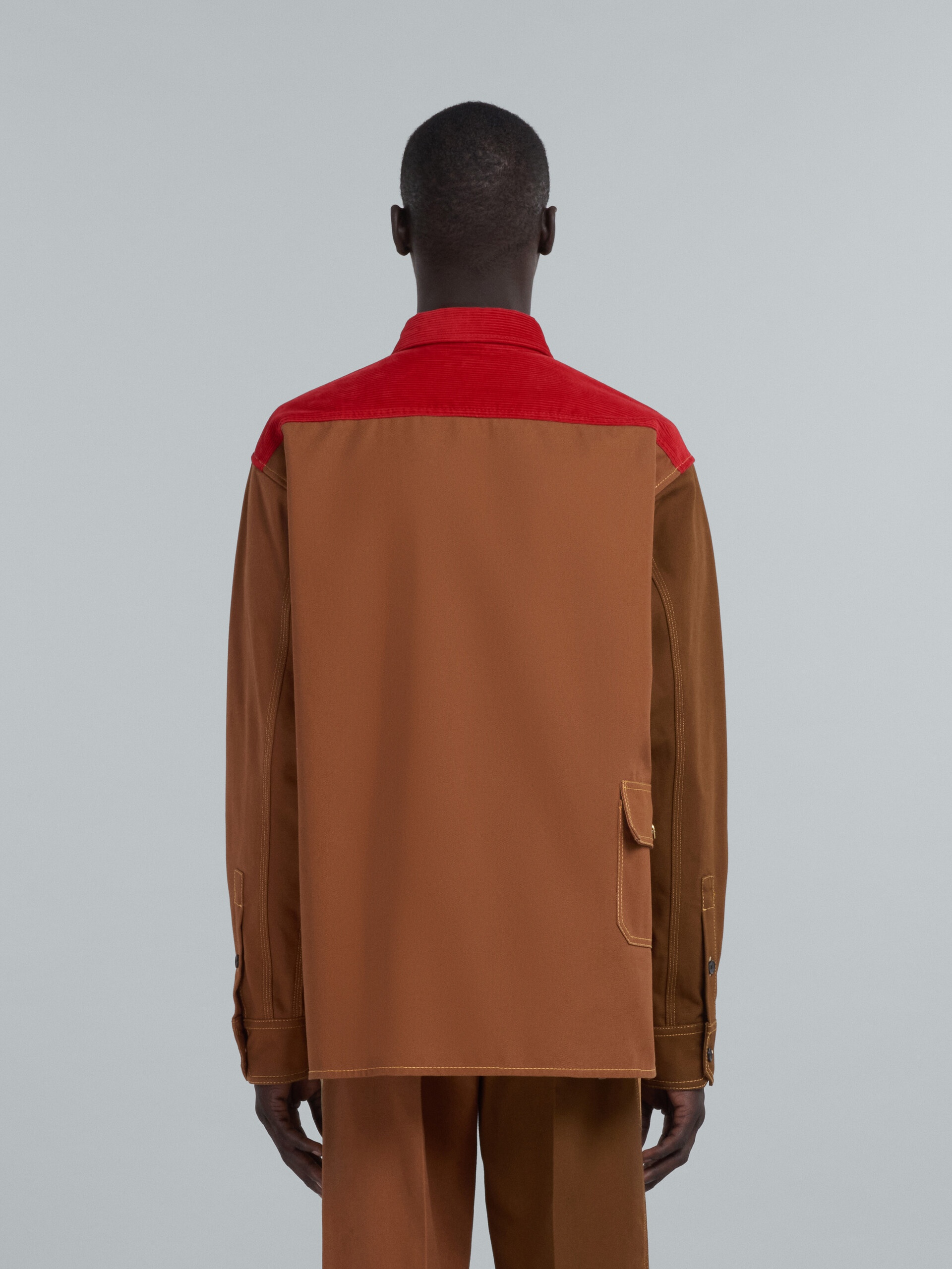 MARNI X CARHARTT WIP - BIO COTTON COLOUR-BLOCK OVERSHIRT - 3