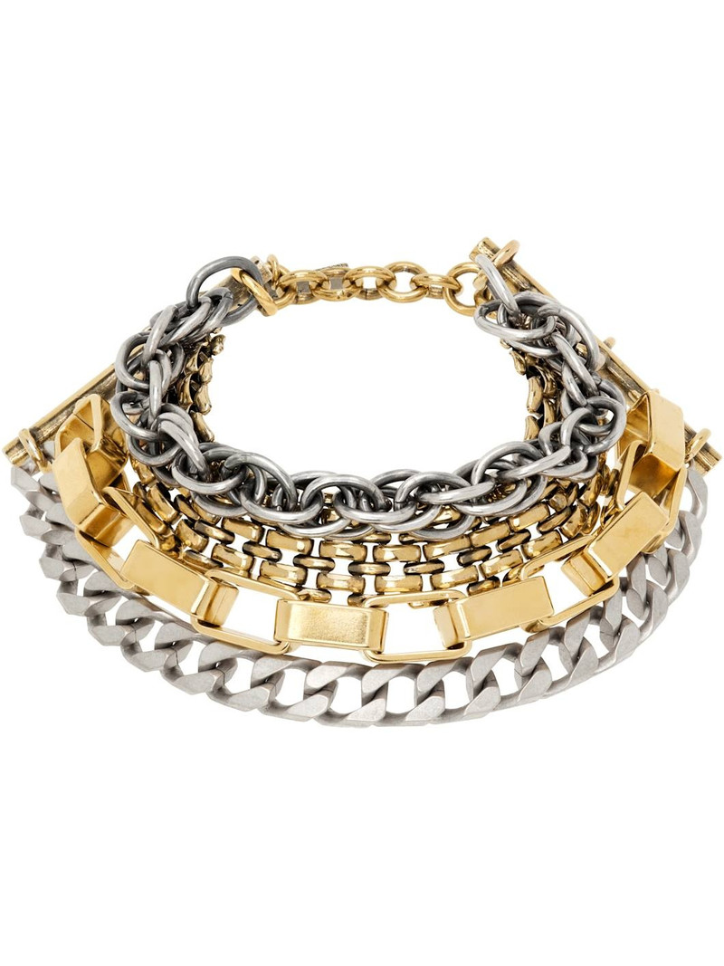 Silver & Gold Mixed Chain Bracelet 1