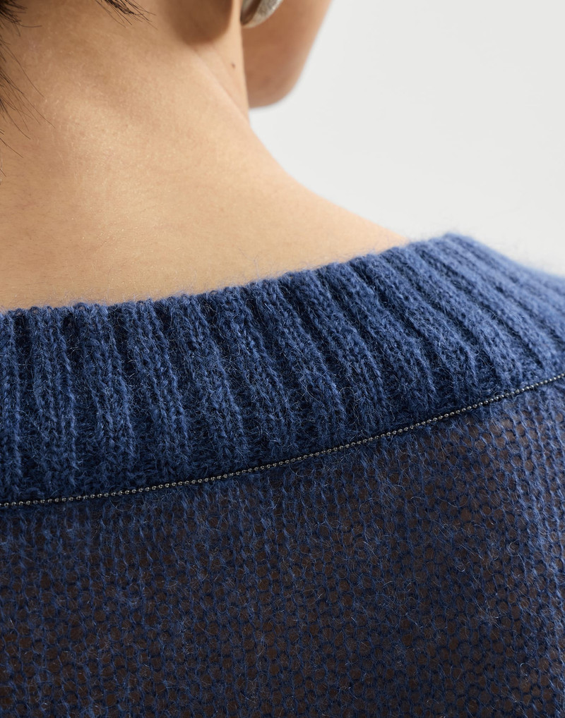 Virgin wool and mohair sweater 4