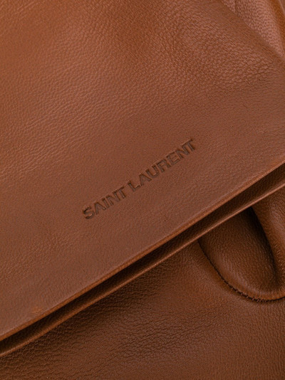 SAINT LAURENT logo-debossed 5-finger gloves outlook