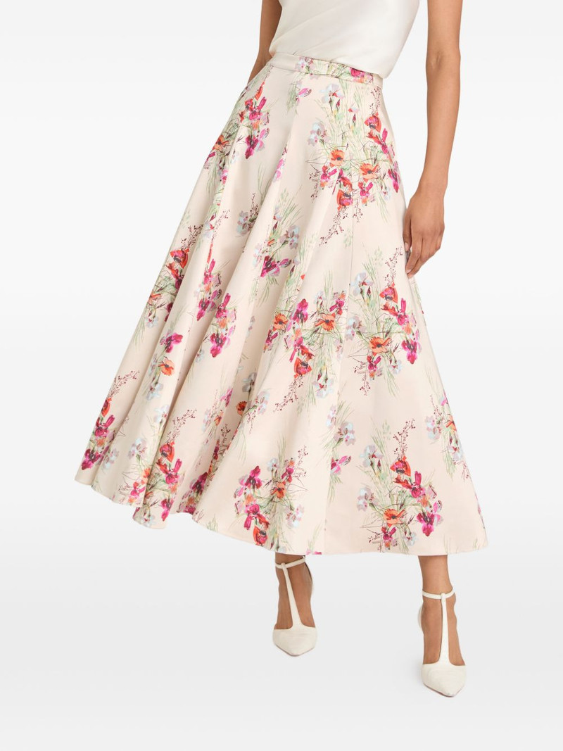 Cinq à Sept Iris Bouquet Hilda bouquet floral midi skirt outlook