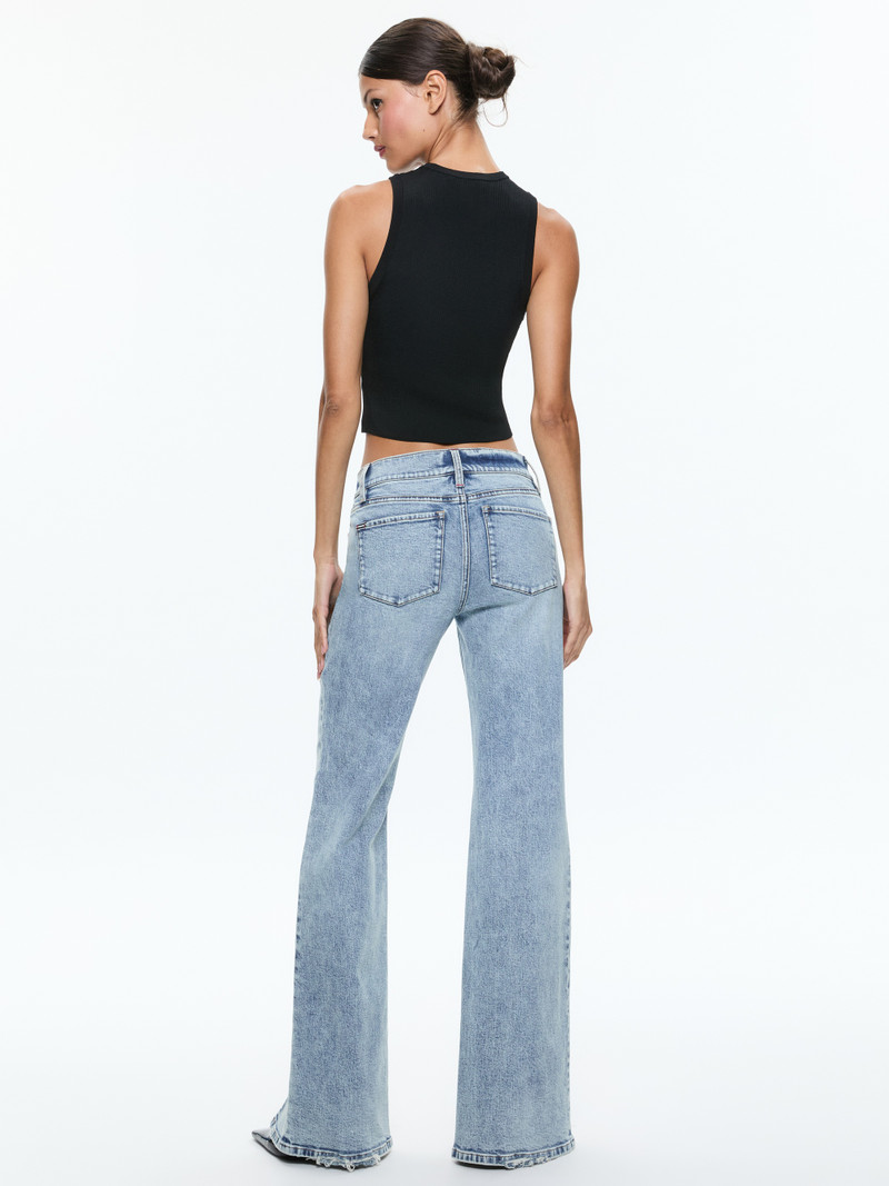 Alice + Olivia WINSLOW LOW RISE SLIM SLIT JEAN outlook