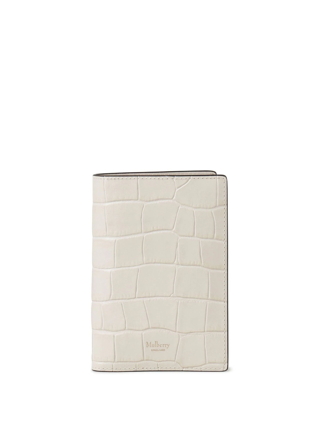 Passport Cover Eggshell Shiny Small Croc - 2