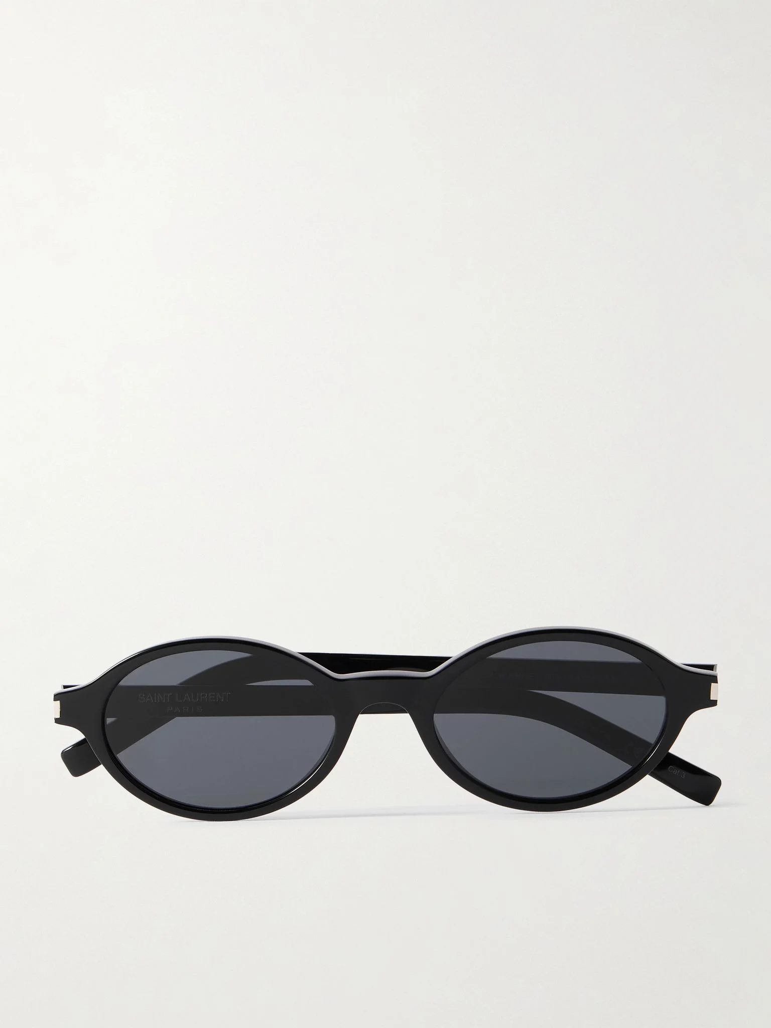 Oval-frame acetate sunglasses Black - 1