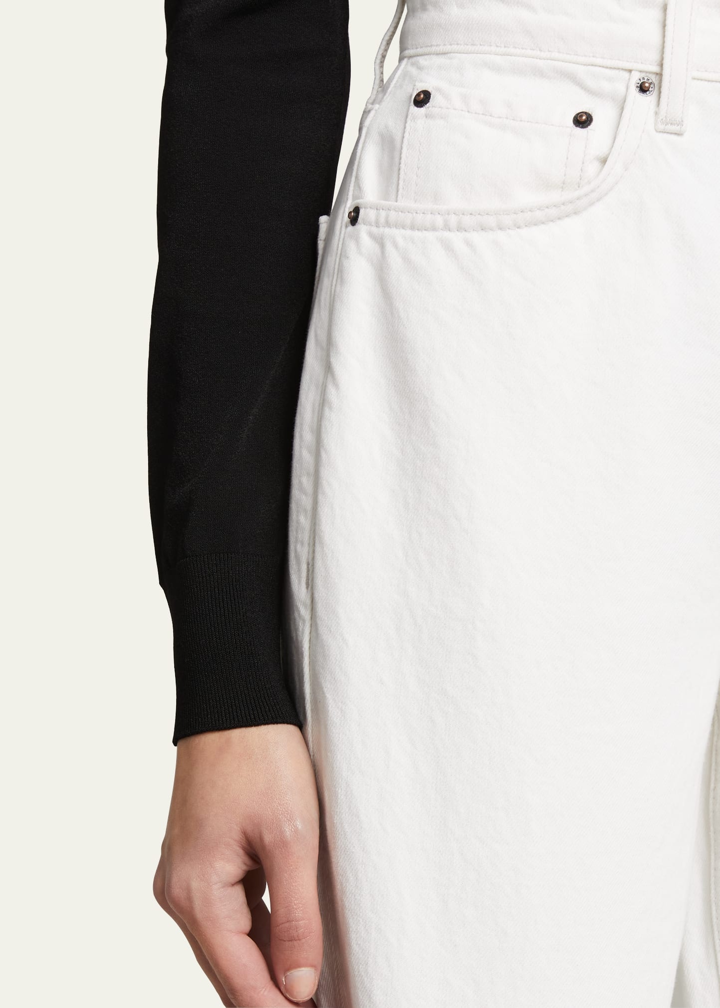 Cassidy Cropped Raw Hem Jeans - 5
