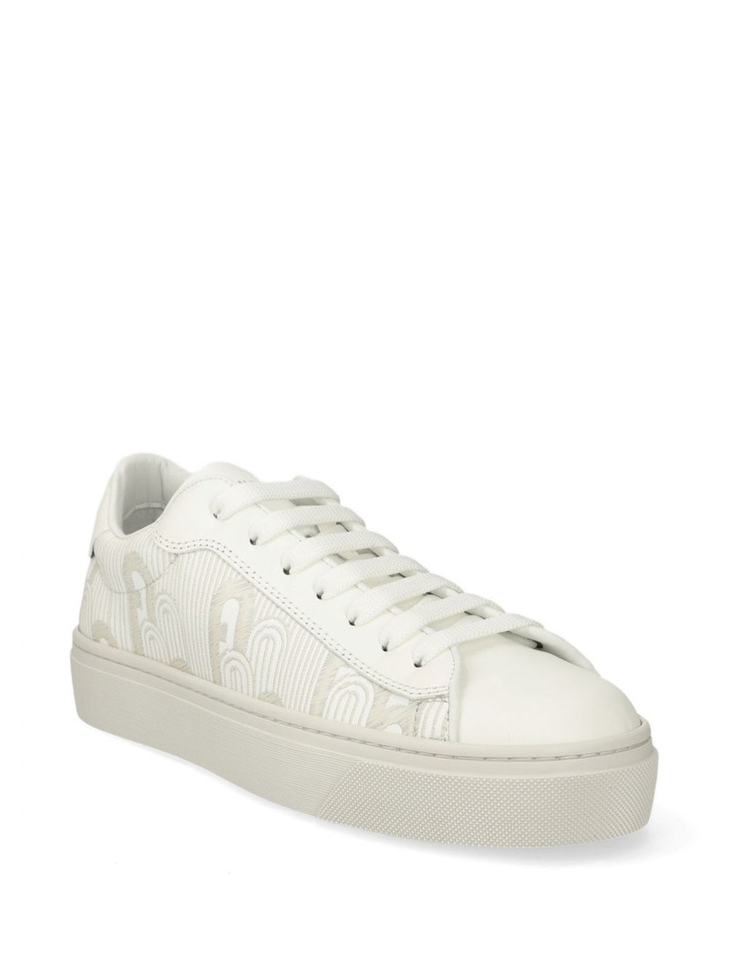 FURLA monogram-pattern flatform sneakers outlook