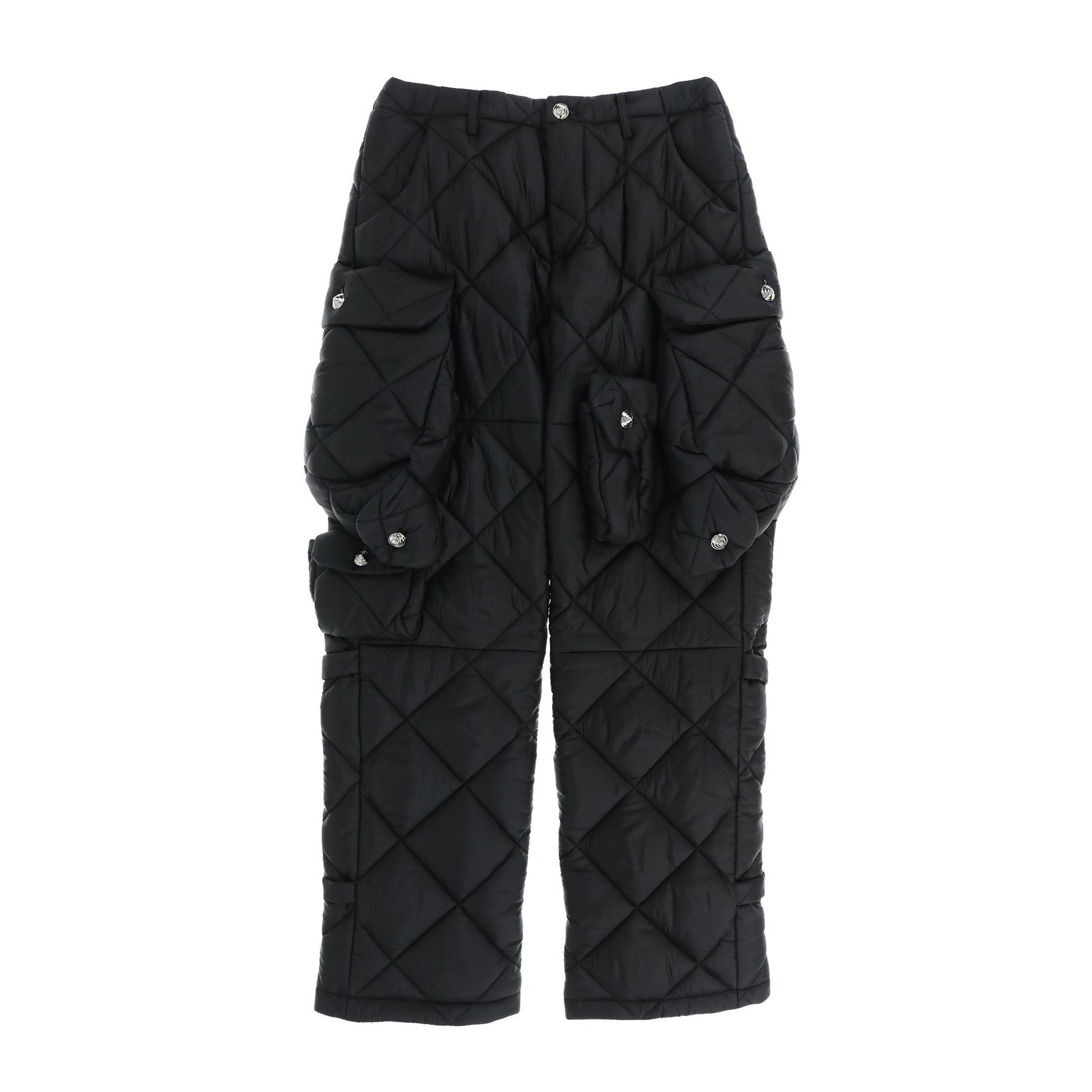 QUIRTING CARGO PANTS / BLK - 1