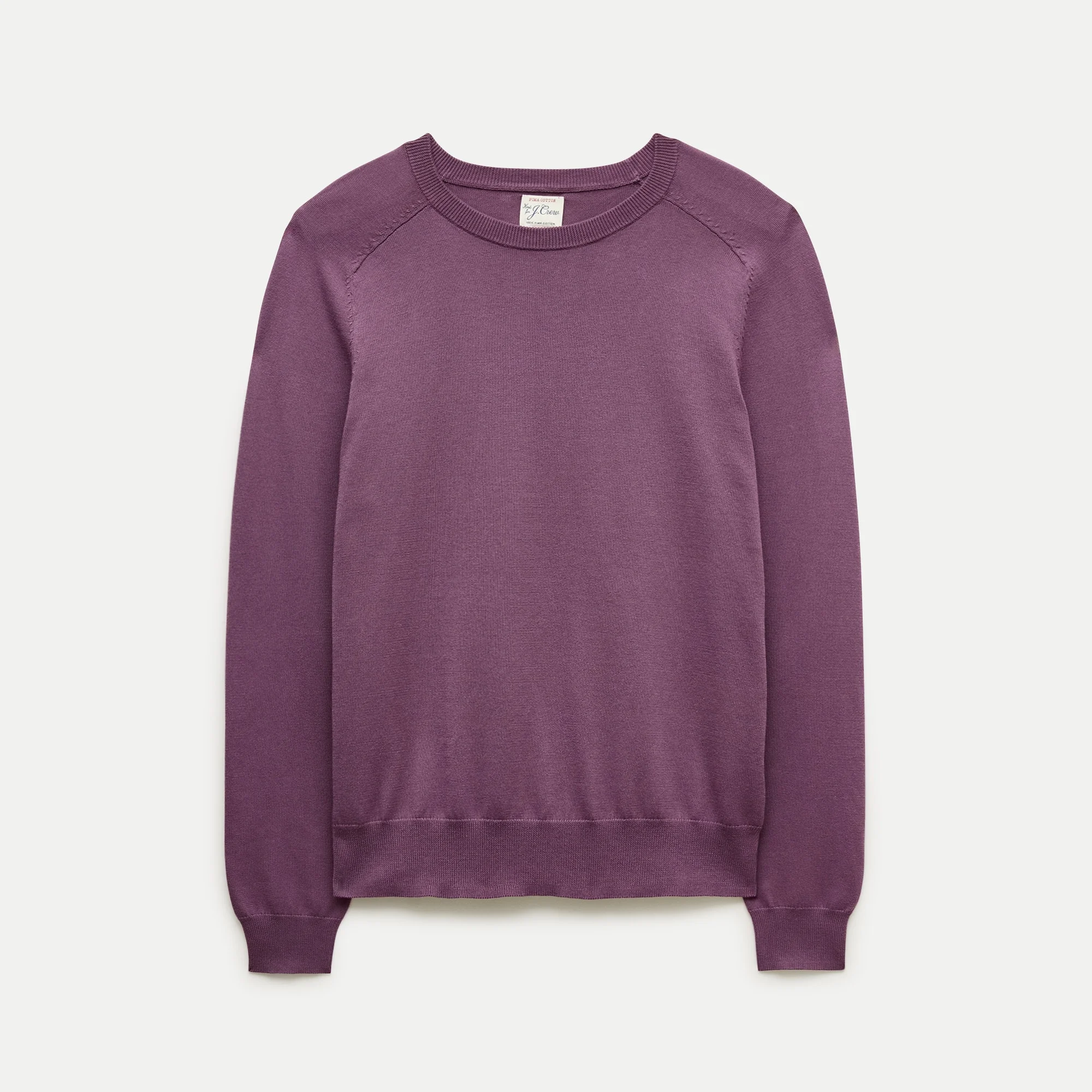 Pima cotton crewneck sweater - 1