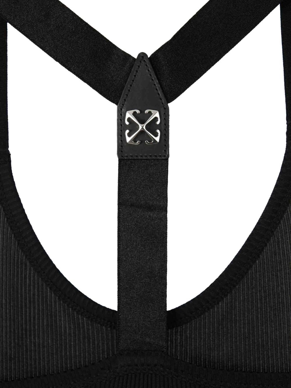 logo-appliqué racerbank tank top - 4