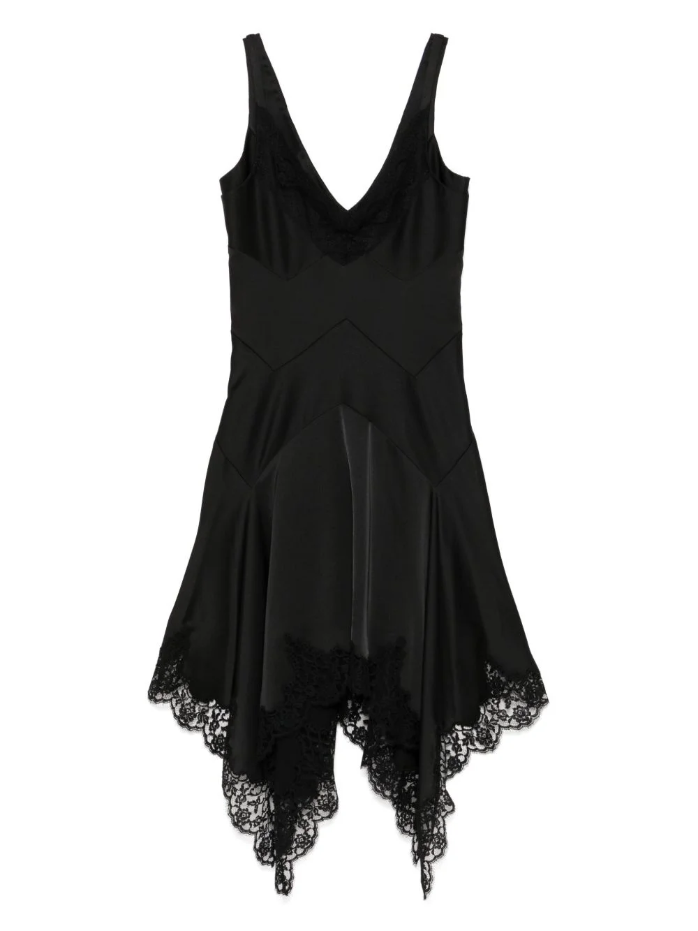 triangle laced mini dress - 1