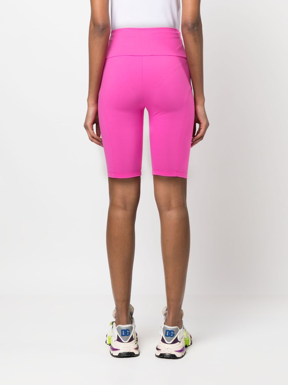 high-waist stretch shorts - 4