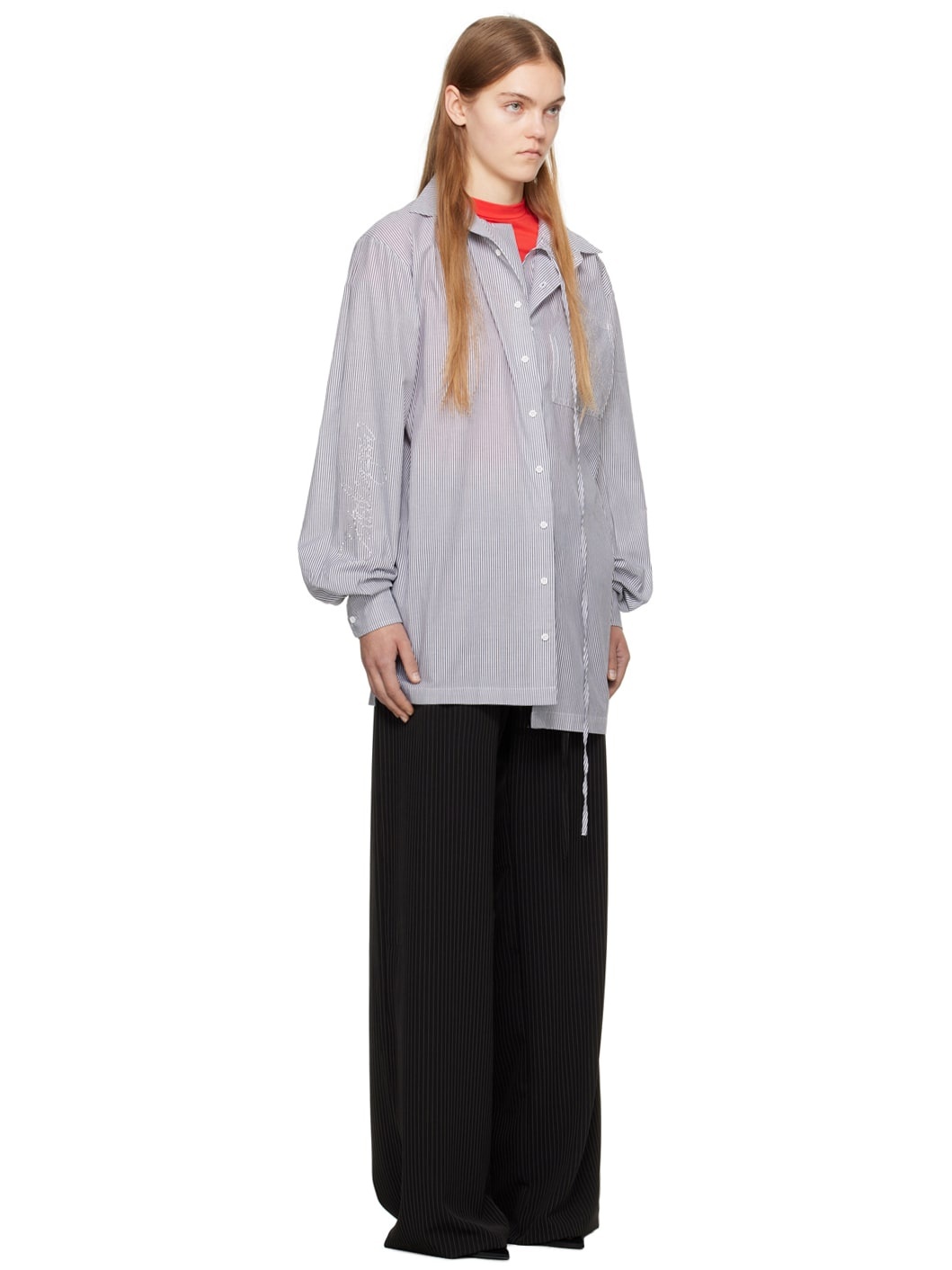 Gray Oversized Shirt - 2
